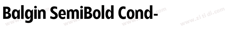 Balgin SemiBold Cond字体转换 Balgin SemiBold Cond字体转换